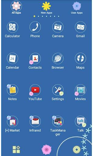 Flower Theme Periwinkle Orchid - Image screenshot of android app