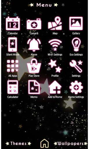 Cute Theme-Starry Heavens- - Image screenshot of android app