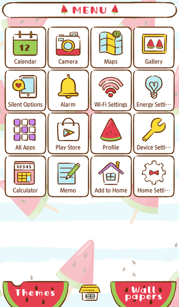 Watermelon Breeze Theme - Image screenshot of android app