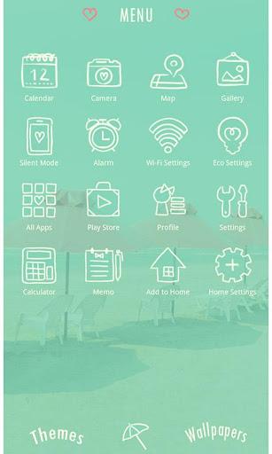 Summer Wallpaper-Retro Beach- - عکس برنامه موبایلی اندروید