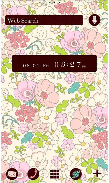 Cute Theme-Poppy Field- - Image screenshot of android app