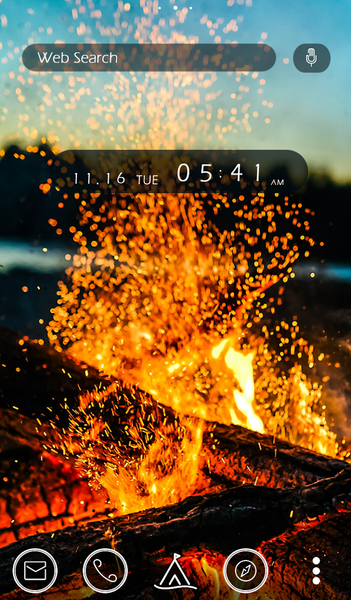 Bonfire Theme +HOME - عکس برنامه موبایلی اندروید