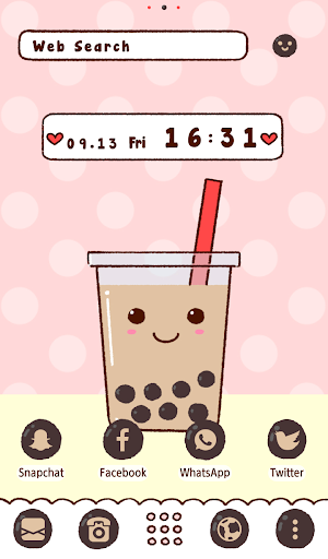 Tapioca Drink Theme +HOME - Image screenshot of android app