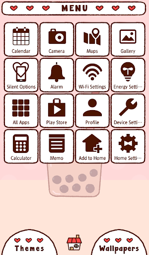 Tapioca Drink Theme +HOME - Image screenshot of android app