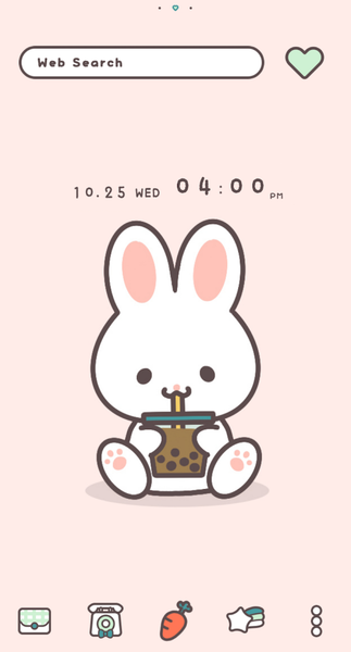 Boba Bunny Theme +HOME - Image screenshot of android app