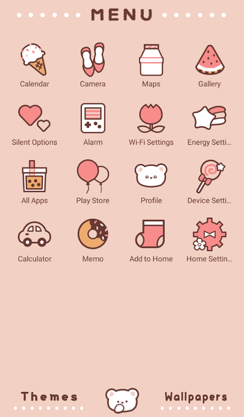 Bubble Tea Bear Theme +HOME - Image screenshot of android app