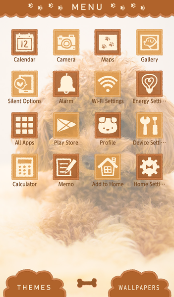 Toy Poodle Puppy Theme - Image screenshot of android app