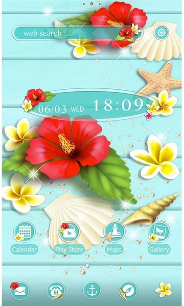 Tropical Hibiscus-Wallpaper - عکس برنامه موبایلی اندروید