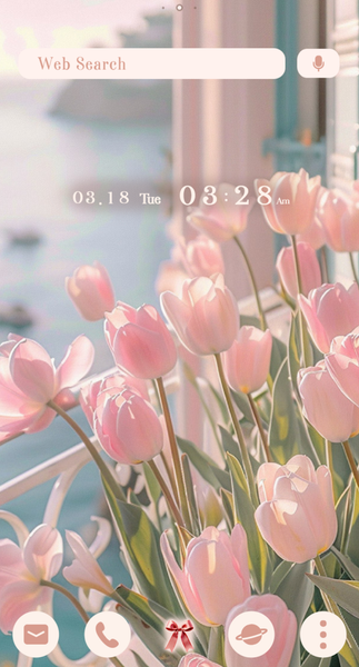 Tulip and Ocean View Theme - Image screenshot of android app