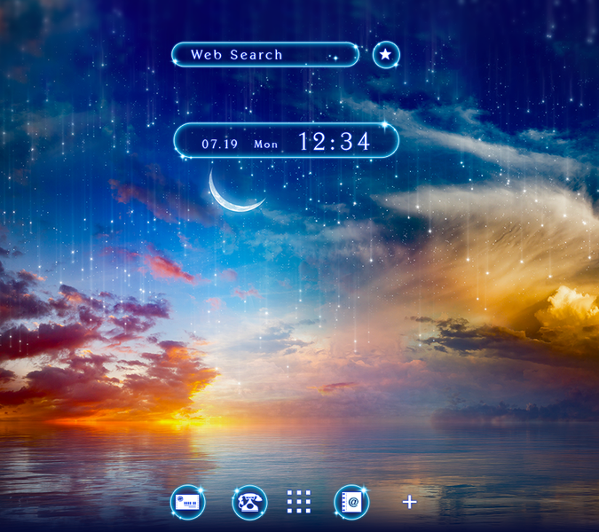 Seaside Crescent Moon - Image screenshot of android app