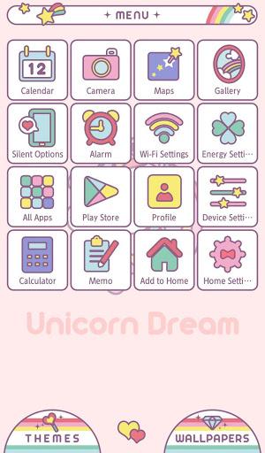 Unicorn Dream Theme - عکس برنامه موبایلی اندروید