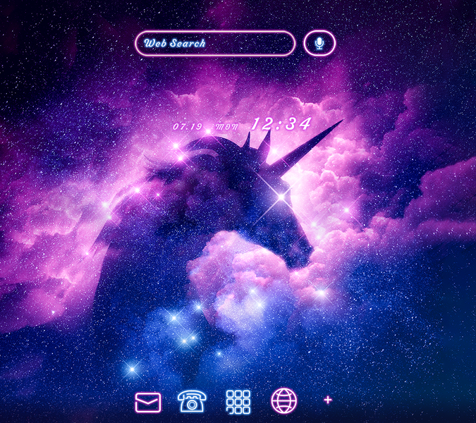 Unicorn Sparkle Theme - Image screenshot of android app