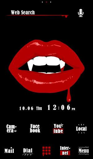 Vampire Lips Theme +HOME - Image screenshot of android app