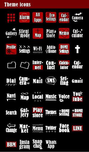 Vampire Lips Theme +HOME - Image screenshot of android app