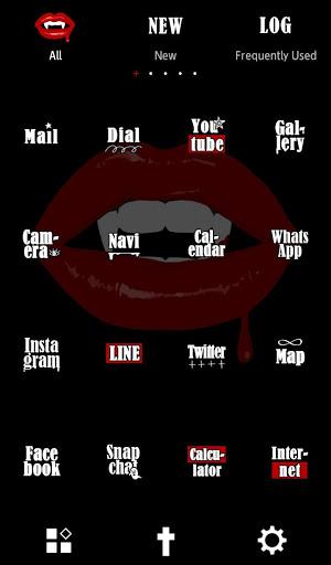 Vampire Lips Theme +HOME - Image screenshot of android app