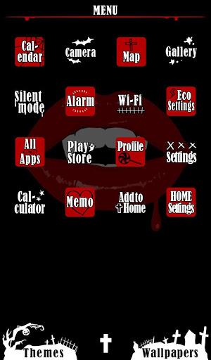 Vampire Lips Theme +HOME - Image screenshot of android app