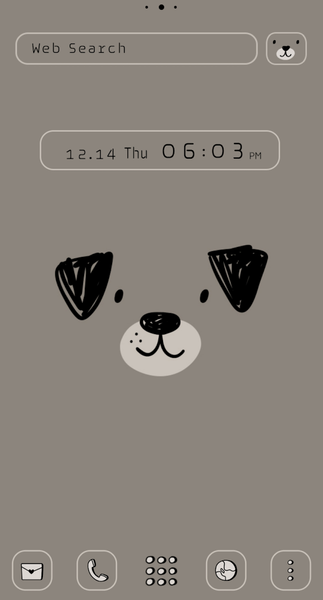 Puppy Dog Faces Theme +HOME - عکس برنامه موبایلی اندروید