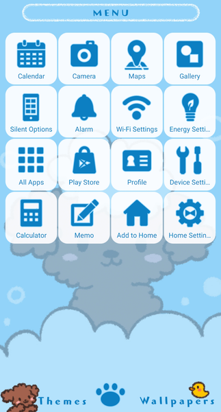 Puppy Bath Time Theme +HOME - Image screenshot of android app