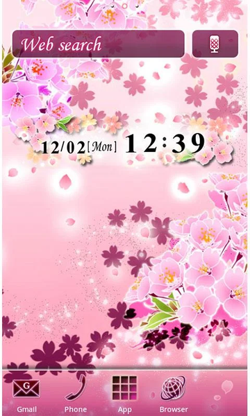 Japanese Sakura Theme +HOME - Image screenshot of android app