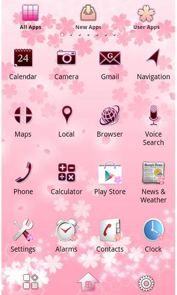 Japanese Sakura Theme +HOME - Image screenshot of android app