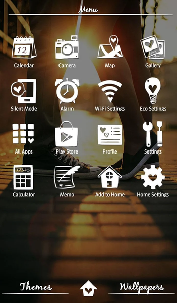Setting Sun Theme +HOME - عکس برنامه موبایلی اندروید