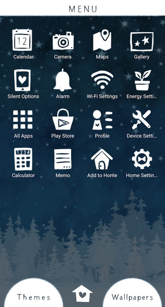 Snowy Forest Theme +HOME - عکس برنامه موبایلی اندروید