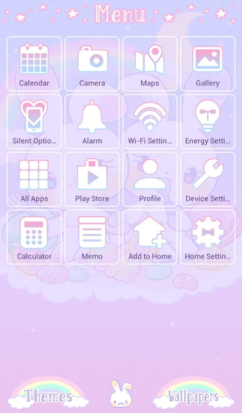 Cute Dreamy Rabbit +HOME - Image screenshot of android app