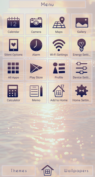 Ocean Sunset Theme +HOME - عکس برنامه موبایلی اندروید