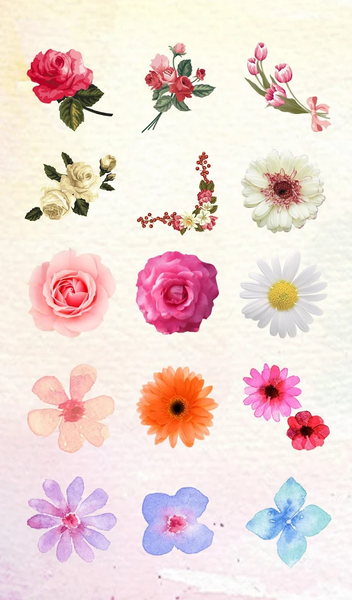 Stamp Pack: Flowers - عکس برنامه موبایلی اندروید