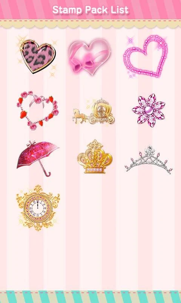 Stamp Pack: Princess Glitter - عکس برنامه موبایلی اندروید