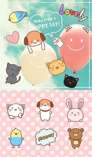 Stamp Pack: Cute Animals - عکس برنامه موبایلی اندروید