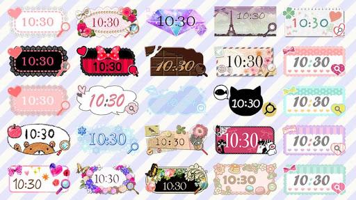 Cute Clock Widget ۲ - عکس برنامه موبایلی اندروید