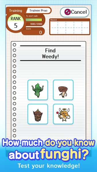 Mushroom Garden Workbook - Gameplay image of android game