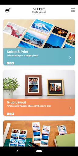 SELPHY Photo Layout - عکس برنامه موبایلی اندروید