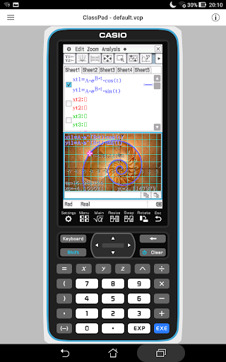 CASIO ClassPad - Image screenshot of android app