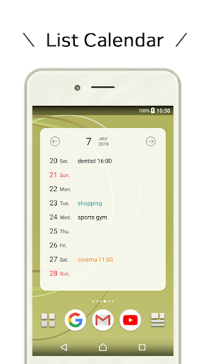 Calendar & Memo Widget - عکس برنامه موبایلی اندروید