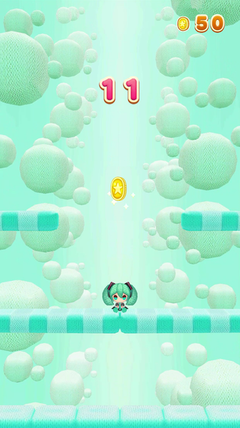 Hatsune Miku Amiguru Jump - عکس بازی موبایلی اندروید