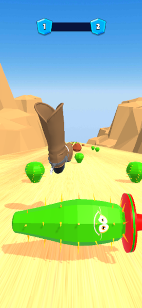 Cactus Bowling - Gameplay image of android game