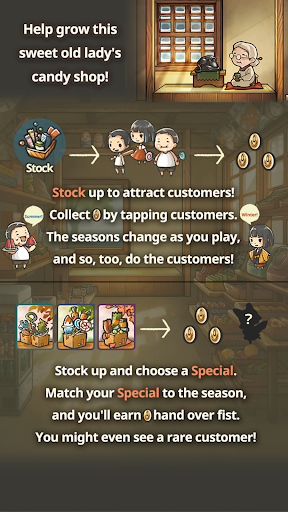 Showa Candy Shop ۳: Grandma's Purring Postmaster - عکس بازی موبایلی اندروید