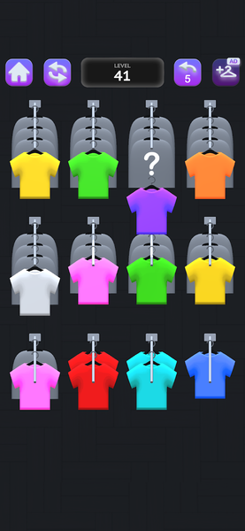 Clothes Sort Puzzle - Gameplay image of android game