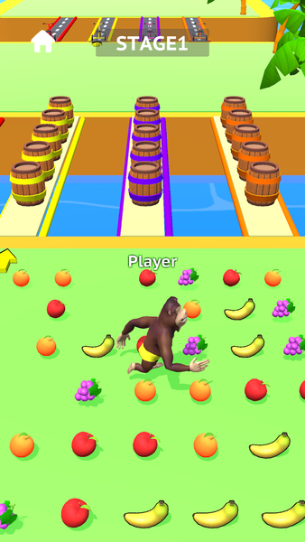 Gorilla Race! - Gameplay image of android game