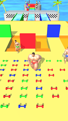 Muscle Race 3D - Gameplay image of android game