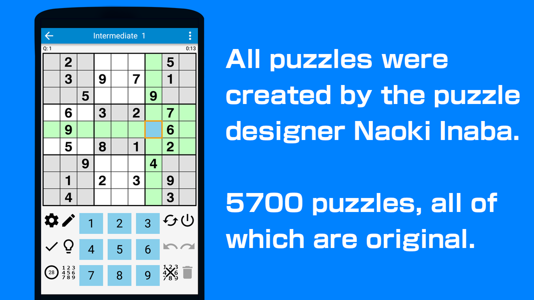 Sudoku - 5700 original puzzles - عکس بازی موبایلی اندروید