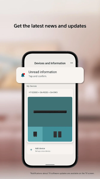 Sony | BRAVIA Connect - Image screenshot of android app