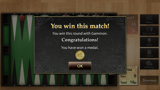 The Backgammon - Gameplay image of android game