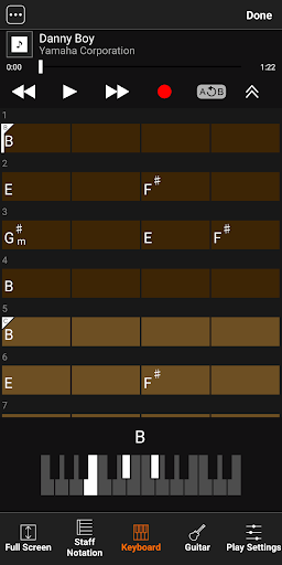 Chord Tracker - Image screenshot of android app