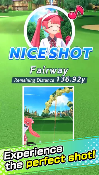 NEKO GOLF -Anime GOLF- - Gameplay image of android game