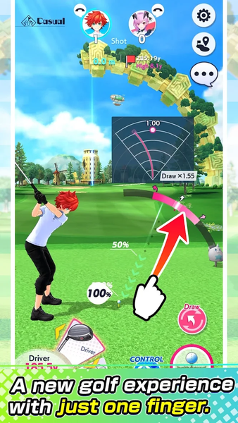 NEKO GOLF -Anime GOLF- - Gameplay image of android game