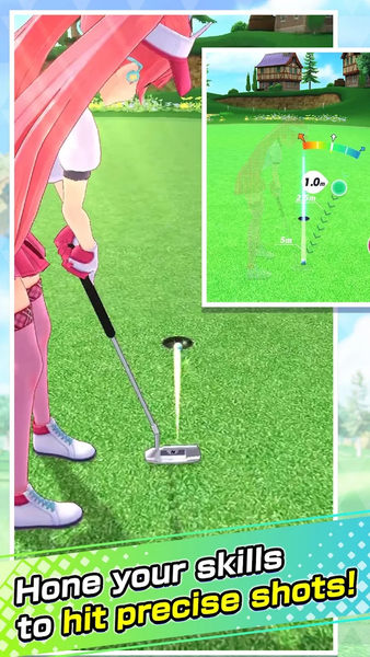 NEKO GOLF -Anime GOLF- - Gameplay image of android game