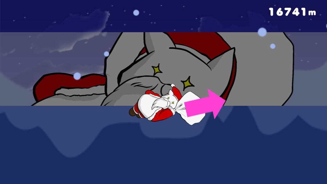 Flying Santa Cat - عکس بازی موبایلی اندروید